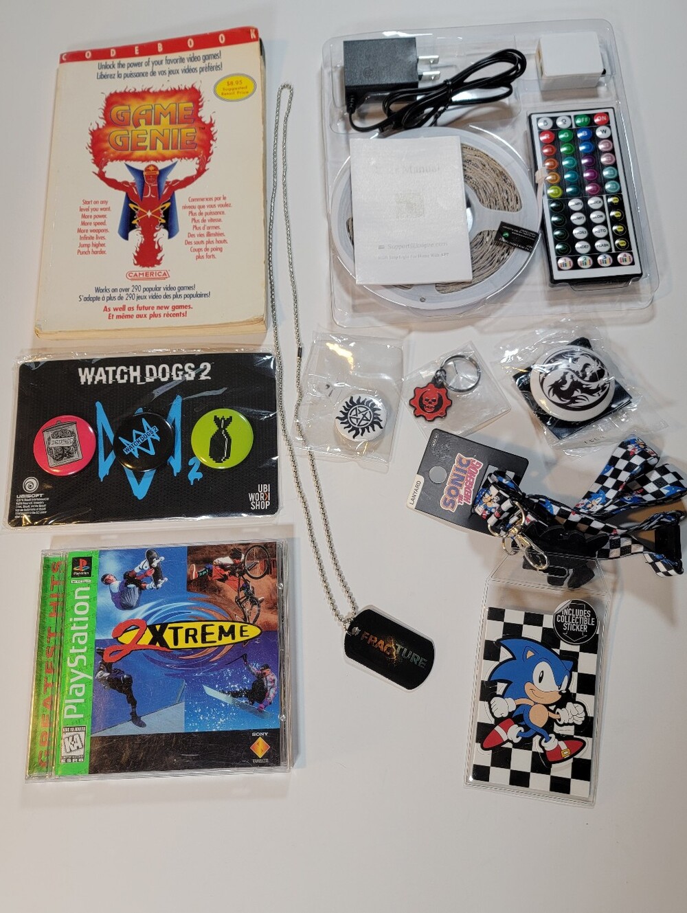 Gamer Lot 1 PS1 2Xtreme Sega Collector Pin Promo Items New & Used